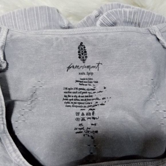 FP Movement Good Karma Long Sleeve Runsie in Ice Grey Size XS/S - Picture 11 of 15